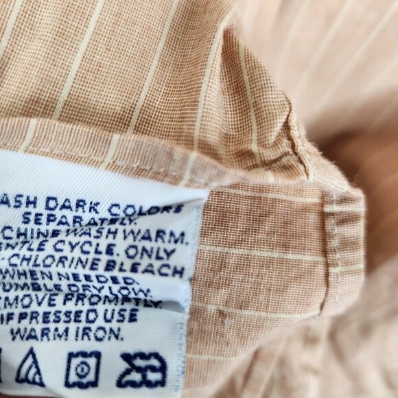 Vintage Burberrys of London Men's Striped Long Sleeve Button Down Shirt Size 17 - Picture 5 of 6